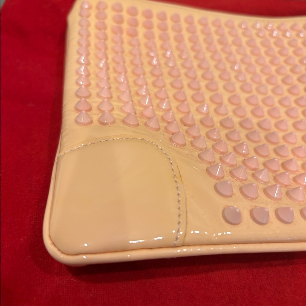 Christian Louboutin Pink Studded Loubiposh Clutch / shoulder bag - Picture 11 of 14
